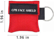 Keychain CPR Masks with One - Way Valve 5 - Pack - Assorted Colors - ASA TECHMED