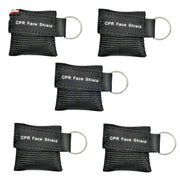 Keychain CPR Masks with One - Way Valve 5 - Pack - Assorted Colors - ASA TECHMED