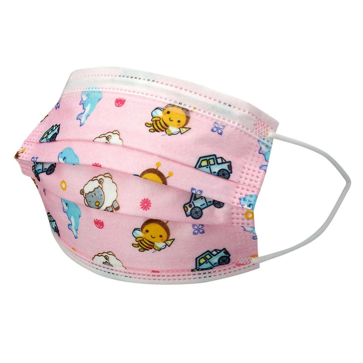 Kids Disposable Face Mouth Mask 3 - Ply with Ear Loop 50 - Pack Children's Mask - ASA TECHMED