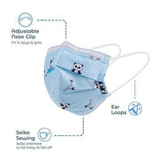 Kids Disposable Face Mouth Mask 3 - Ply with Ear Loop 50 - Pack Children's Mask - ASA TECHMED