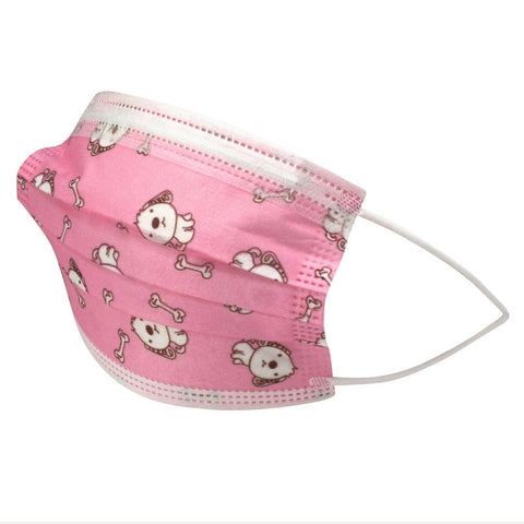 Kids Disposable Face Mouth Mask 3 - Ply with Ear Loop 50 - Pack Children's Mask - ASA TECHMED