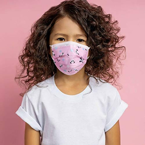 Kids Disposable Face Mouth Mask 3 - Ply with Ear Loop 50 - Pack Children's Mask - ASA TECHMED