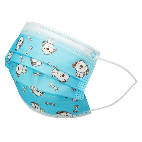Kids Disposable Face Mouth Mask 3 - Ply with Ear Loop 50 - Pack Children's Mask - ASA TECHMED