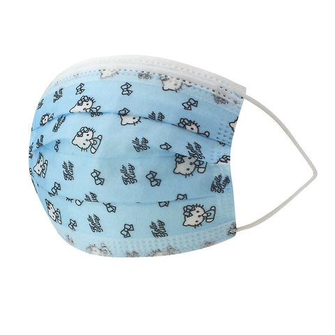 Kids Disposable Face Mouth Mask 3 - Ply with Ear Loop 50 - Pack Children's Mask - ASA TECHMED