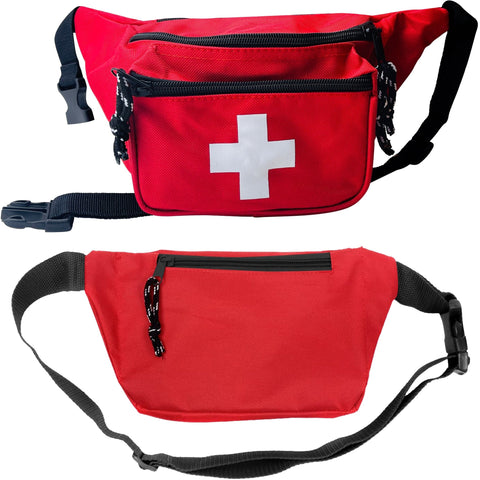 Lifeguard Fanny Pack With Whistle Lanyard - Baywatch Style Hip Pack, Adjustable Strap - ASA TECHMED