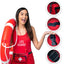 Lifeguard Fanny Pack With Whistle Lanyard - Baywatch Style Hip Pack, Adjustable Strap - ASA TECHMED