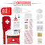 Lifeguard First Aid Kit - Includes Lifeguard Fanny Pack/ Hip Pack, CPR Kit and 72 - Piece First Aid Kit - ASA TECHMED