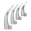 Macintosh Fiberoptic Laryngoscope Set - 4 Curved Blades & Handle - ASA TECHMED