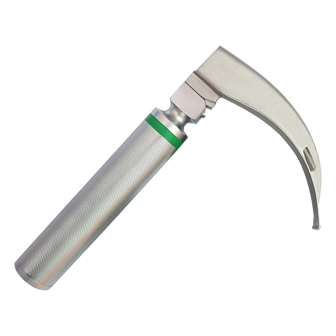 Macintosh Fiberoptic Laryngoscope Set - 4 Curved Blades & Handle - ASA TECHMED
