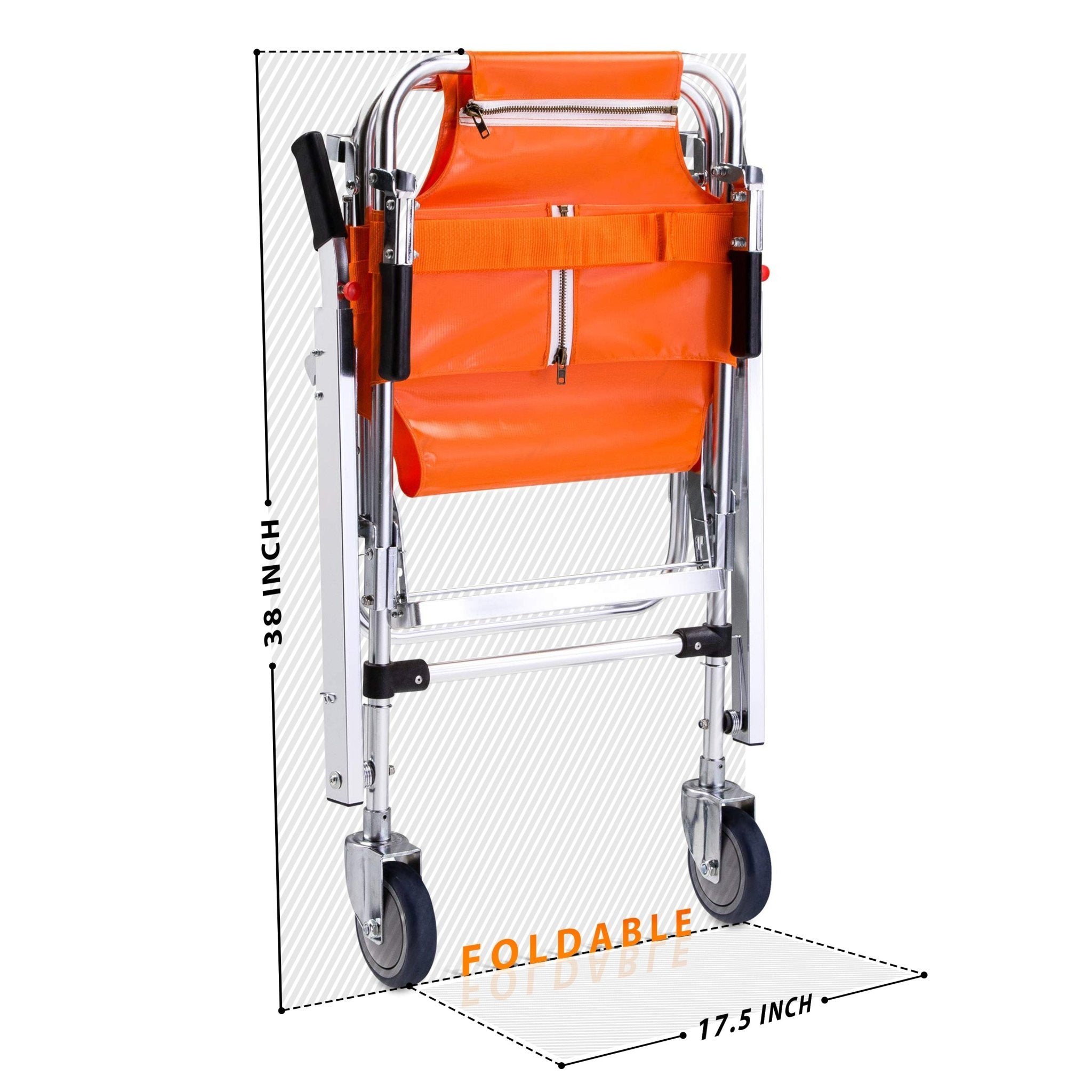 Medical Stair Stretcher Chair - Foldable Aluminum Transport(350lb Load) - ASA TECHMED