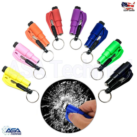 Mini Safety Hammer Seat Belt Cutter Car Window Breaking Emergency Escape Tool - ASA TECHMED