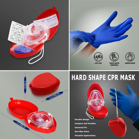 Molle Pouch CPR Rescue Kit with Pocket Resuscitator Mask - ASA TECHMED