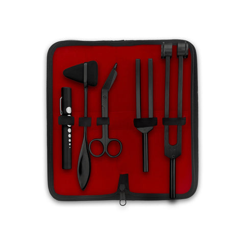 Neurological Kit with Reflex Percussion Hammer, Tuning Forks, Bandage Scissors and Pen Light, - ASA TECHMED
