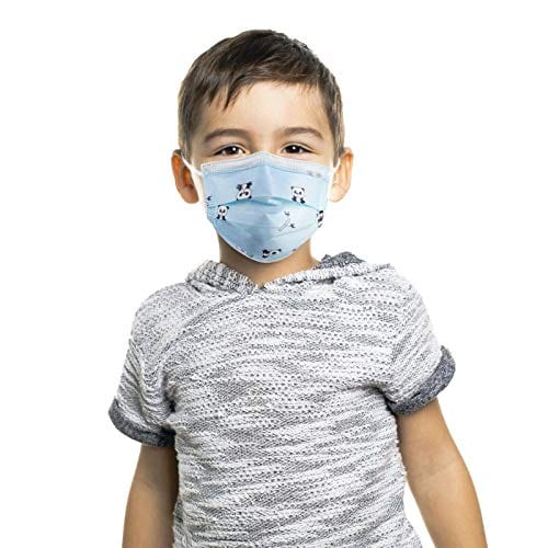 New Kids Disposable Face Mouth Mask 3 - Ply Ear Loop 50 PCS Childrens Mask (White) - ASA TECHMED
