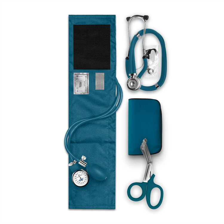 Nurse EMT Starter Pack - Stethoscope, Manual BP Cuff & Trauma Shears - ASA TECHMED