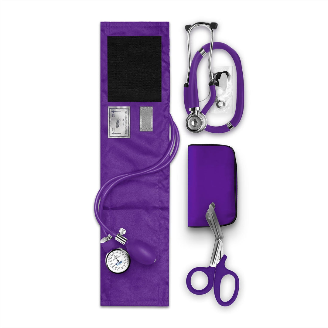 Nurse EMT Starter Pack - Stethoscope, Manual BP Cuff & Trauma Shears - ASA TECHMED