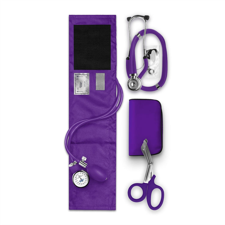 Nurse EMT Starter Pack - Stethoscope, Manual BP Cuff & Trauma Shears - ASA TECHMED