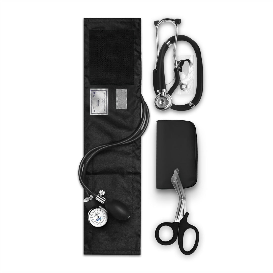 Nurse EMT Starter Pack - Stethoscope, Manual BP Cuff & Trauma Shears - ASA TECHMED