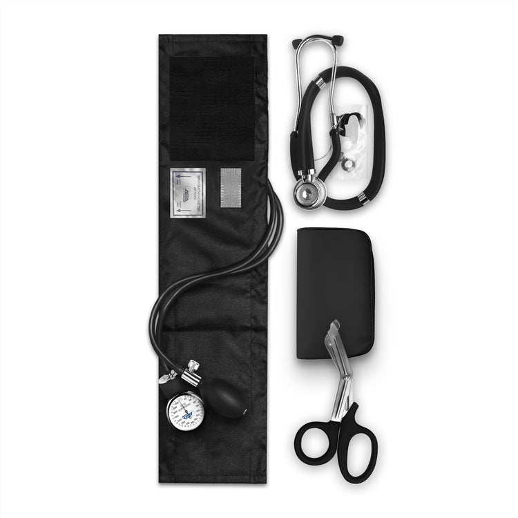 Nurse EMT Starter Pack - Stethoscope, Manual BP Cuff & Trauma Shears - ASA TECHMED