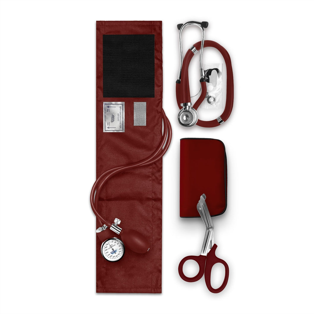 Nurse EMT Starter Pack - Stethoscope, Manual BP Cuff & Trauma Shears - ASA TECHMED