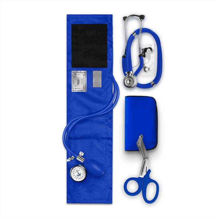 Nurse EMT Starter Pack - Stethoscope, Manual BP Cuff & Trauma Shears - ASA TECHMED