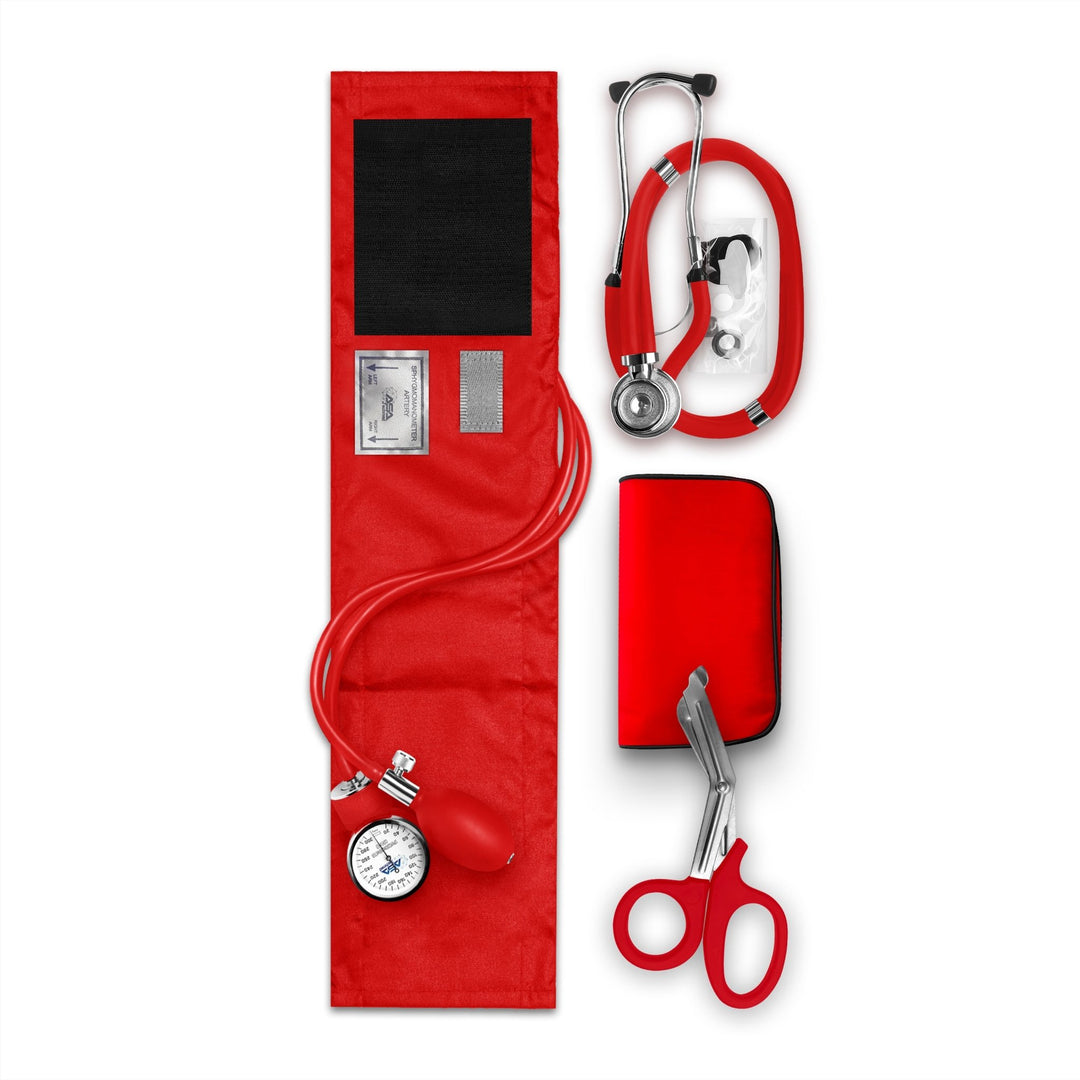 Nurse EMT Starter Pack - Stethoscope, Manual BP Cuff & Trauma Shears - ASA TECHMED