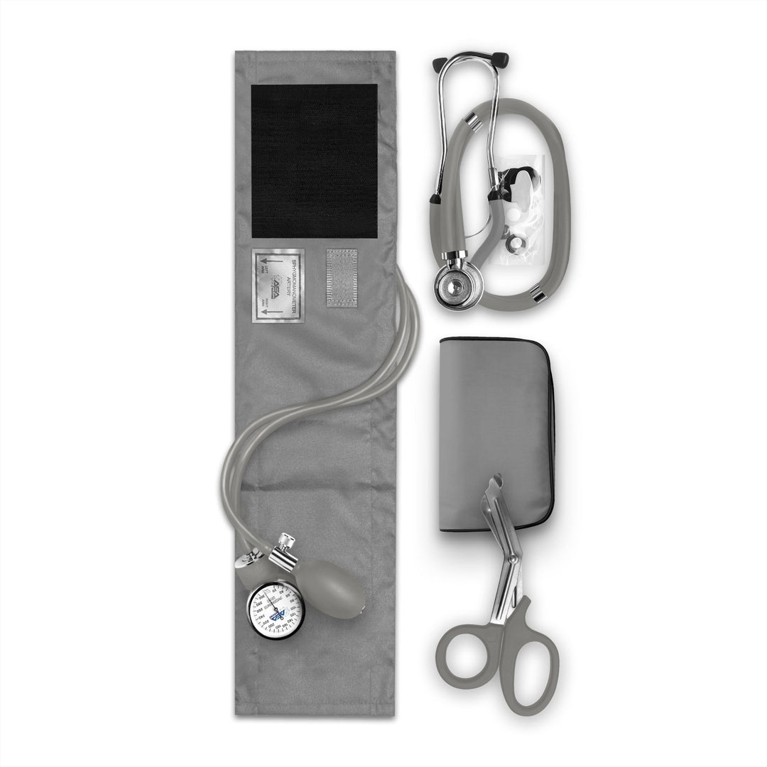 Nurse EMT Starter Pack - Stethoscope, Manual BP Cuff & Trauma Shears - ASA TECHMED