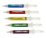 Nurse Pen & Highligher Set - 5 Syringe Pens & 5 Syringe Highlighters in Assorted Colors - ASA TECHMED
