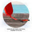 Premium Lifeguard Rescue Tube with Matching Red Whistle - ASA TECHMED