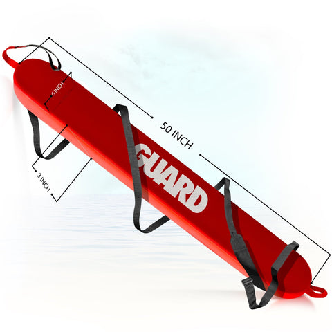 Premium Lifeguard Rescue Tube with Matching Red Whistle - ASA TECHMED