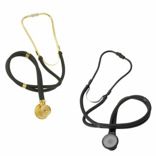 Premium Sprague Rappaport Lightweight Dual Head Stethoscope | Adult, Pediatric, Infant Chestpiece + Accessory Pouch for Clincial, Doctor, Nurse - ASA TECHMED