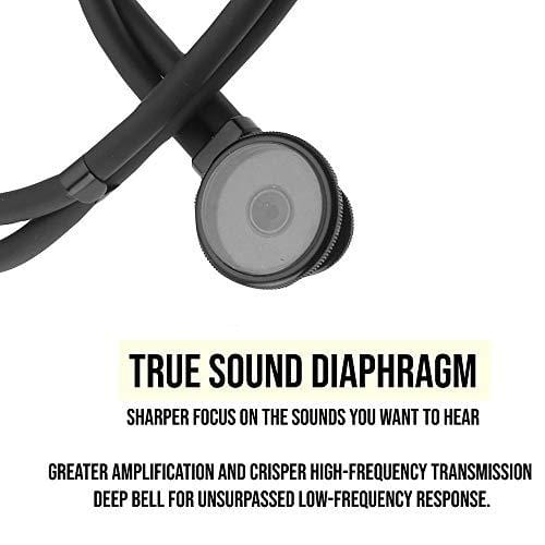 Premium Sprague Rappaport Lightweight Dual Head Stethoscope | Adult, Pediatric, Infant Chestpiece + Accessory Pouch for Clincial, Doctor, Nurse - ASA TECHMED