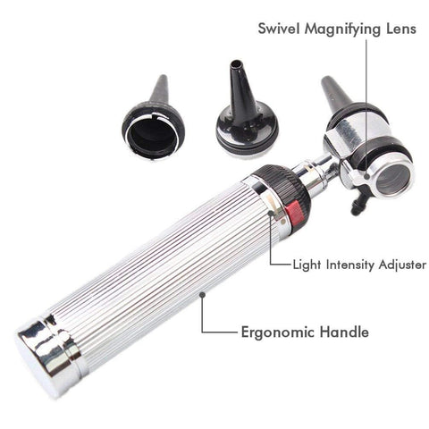 Professional Diagnostic Otoscope ENT (Ear, Nose & Throat) Kit in Hard Case - ASA TECHMED