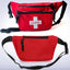 Red Lifeguard Fanny Pack - 3 Pocket First Aid Waist Bag - ASA TECHMED