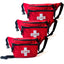 Red Lifeguard Fanny Pack - 3 Pocket First Aid Waist Bag - ASA TECHMED