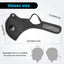 Reusable Dual Air Valve Face Mask - Activated Carbon Filter Mesh - ASA TECHMED