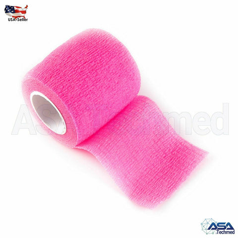 Self Adhesive Bandage Gauze Rolls Elastic Adherent Tape Wrap Assorted Colors - ASA TECHMED
