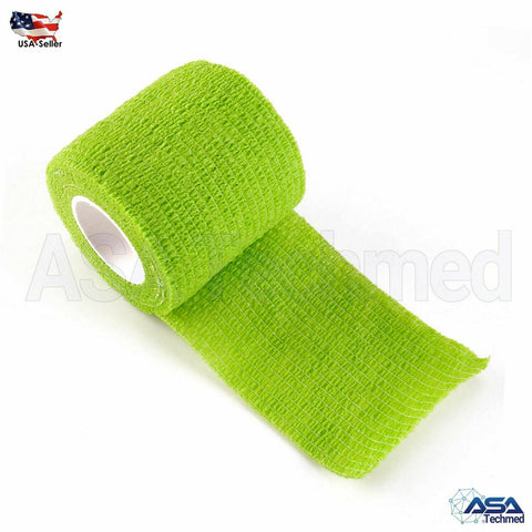 Self Adhesive Bandage Gauze Rolls Elastic Adherent Tape Wrap Assorted Colors - ASA TECHMED