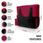 Shoulder Travel Nursing Tote Bag – Water - Resistant Canvas Utility Bag - ASA TECHMED