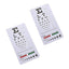 Snellen Pocket Eye Chart Wall Chart for Visual Acuity with Red + Green Lines, Pupil Gauge - ASA TECHMED