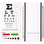 Snellen Pocket Eye Chart with Color Bars + Pupil Gauge - ASA TECHMED