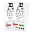 Snellen Pocket Eye Chart with Color Bars + Pupil Gauge - ASA TECHMED