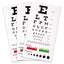 Snellen Pocket Eye Chart with Color Bars + Pupil Gauge - ASA TECHMED