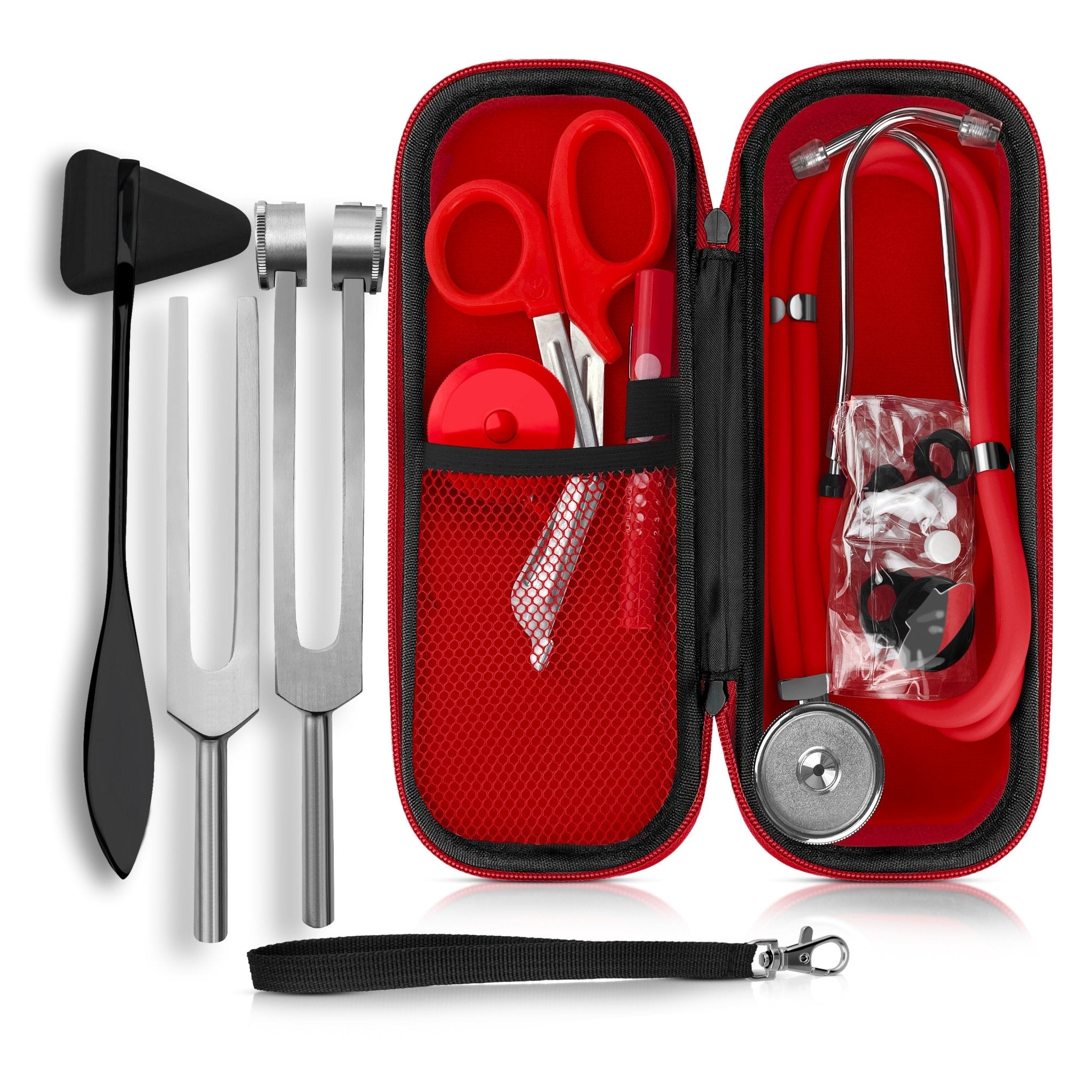 Sprague Stethoscope Kit - Shears, Tuning Forks, Hammer & Case - ASA TECHMED