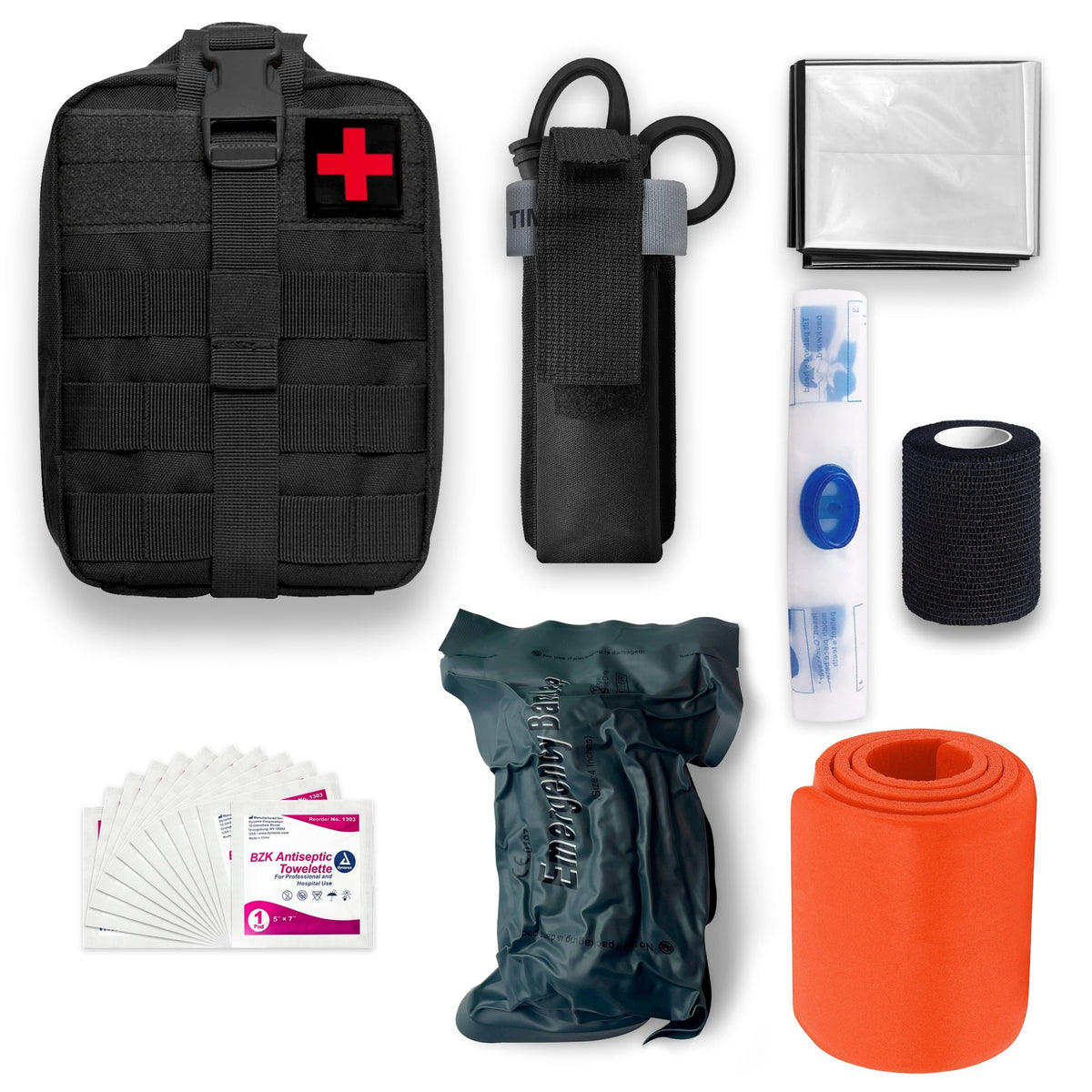 21-Piece Tactical Trauma Kit | Tourniquet & Splint | ASA Techmed – ASA ...