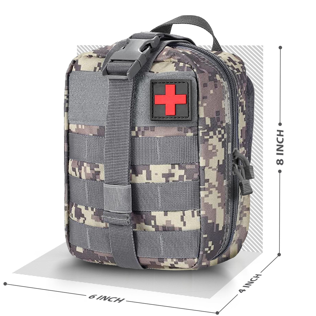 Tactical MOLLE EMT Pouch - 1000D Nylon IFAK Utility Bag - ASA TECHMED