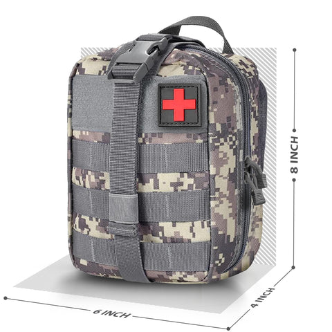 Tactical MOLLE EMT Pouch - 1000D Nylon IFAK Utility Bag - ASA TECHMED