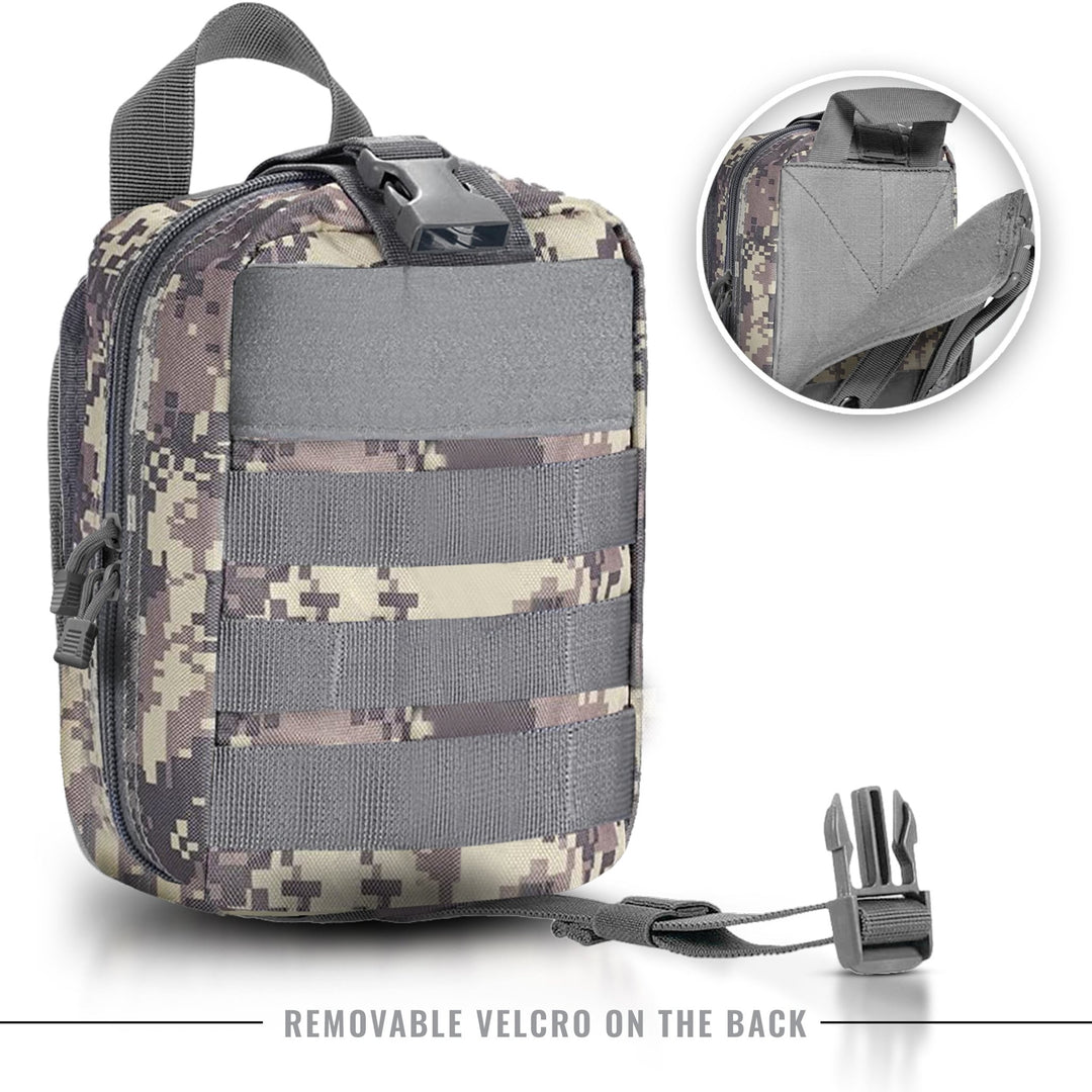 Tactical MOLLE EMT Pouch - 1000D Nylon IFAK Utility Bag - ASA TECHMED