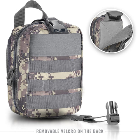 Tactical MOLLE EMT Pouch - 1000D Nylon IFAK Utility Bag - ASA TECHMED