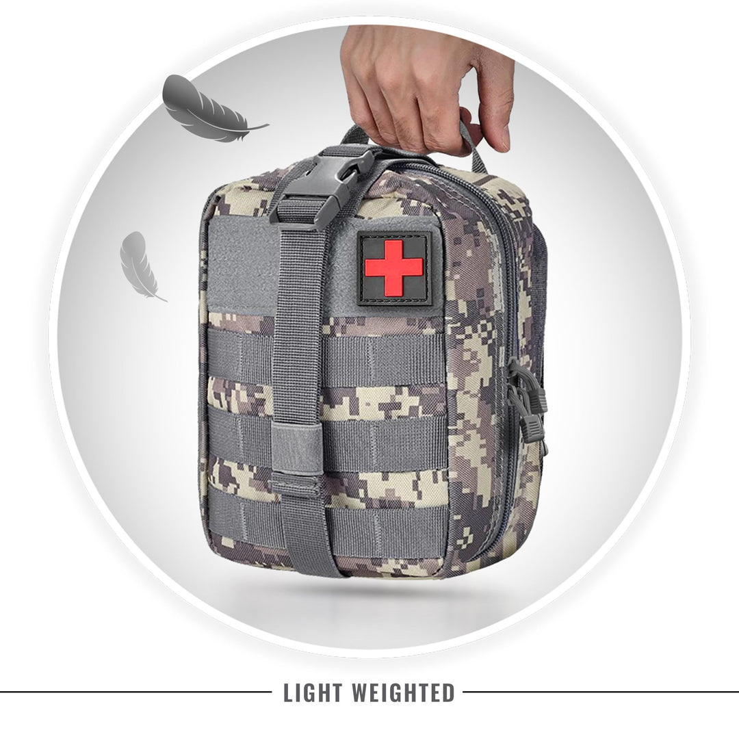 Tactical MOLLE EMT Pouch - 1000D Nylon IFAK Utility Bag - ASA TECHMED